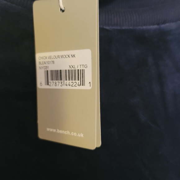 Chica velour bench mock neck sweater size XXL New with tags - Picture 6 of 6